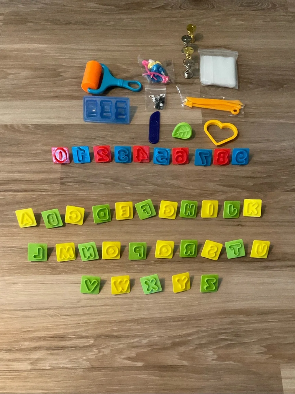 Play Doh | 50+ Set of Kids Alphabet Stamp and Play Dough Tool Set - Multicolor